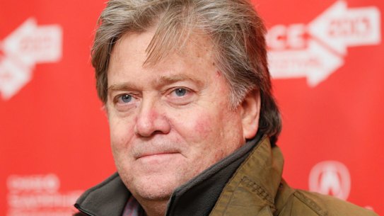 Stephen Bannon, head of Breitbart news, was named Trump's new campaign CEO in August.