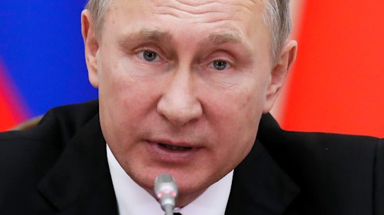 "Smart move": Vladimir Putin speaks at a meeting in St. Petersburg.