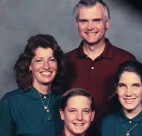 Bill Rohr and his family - from left: Linda, Matt and Megan - long before Bill became Kate. 