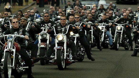 Queensland policeman scared during bikie brawl
