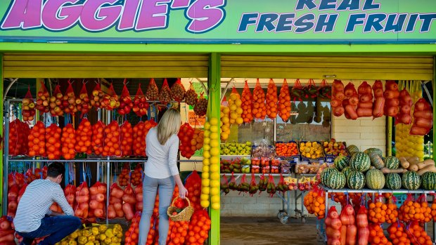 Vibrant: Aggie's Fruit Stall stocks the produce of the Riverland.