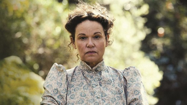 Leah Purcell as The Drover's Wife.