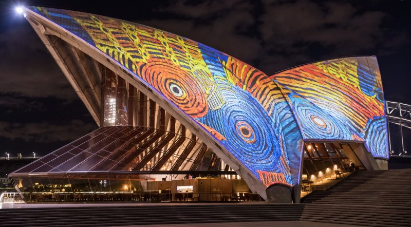 Sydney Opera House Sails To Light Up Every Sunset With Indigenous Art