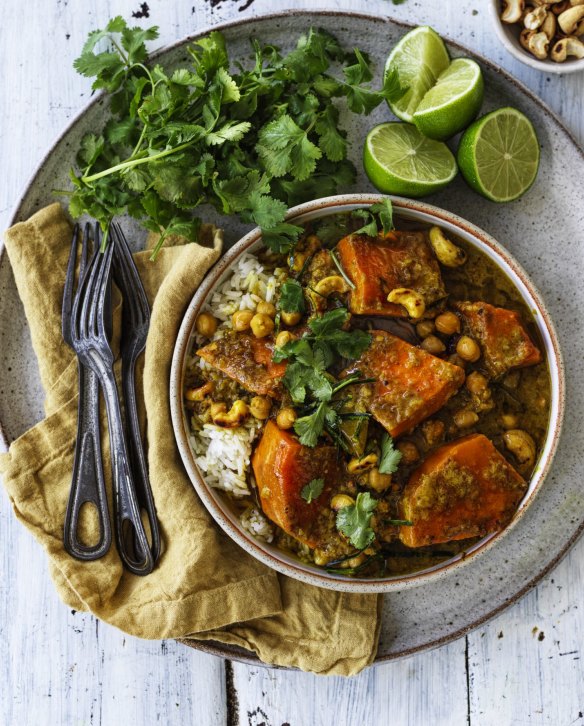 Pumpkin and chickpea casserole is a nutritional and affordable one-pot. 
 