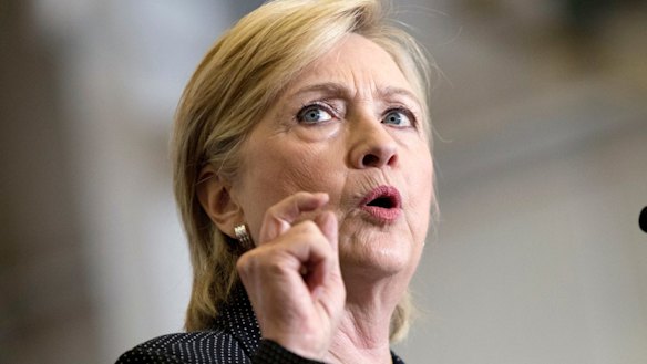 Hillary Clinton warns against Donald Trump's courting of extremists.