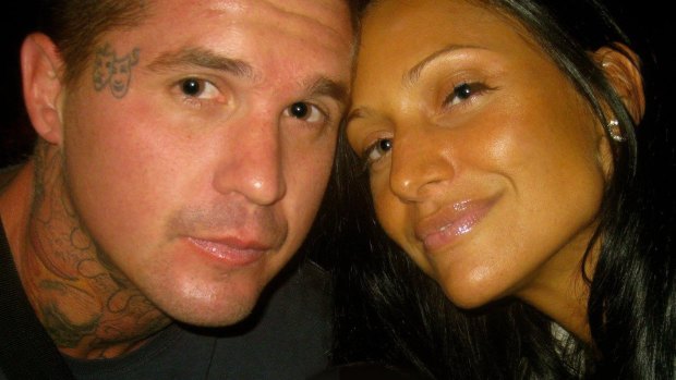 Mark Easter, who was shot dead, and his partner Biancha Simpson.  