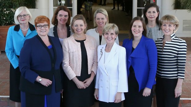Senator Anne Ruston (back row, second left) says the elevation of Malcolm Turnbull to Prime Minister removes some thorny problems for the Liberals in South Australia.