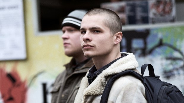The new face of hate: Toby Wallace in the Romper Stomper miniseries.