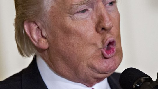 US President Donald Trump speaks during a news conference to announce Alexander Acosta as U.S. labor secretary nominee in the East Room of the White House in Washington, D.C., U.S., on Thursday, Feb. 16, 2017. Acosta will replace Trumps first nominee for the position, Andy Puzder, who withdrew his name Wednesday amid controversy over his personal life and private sector background. Photographer: Andrew Harrer/Bloomberg