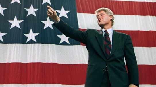 Democratic presidential candidate Bill Clinton in 1992.