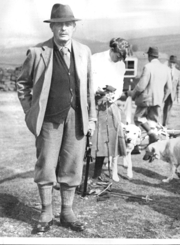British Prime Minister Harold MacMillan out grouse shooting in 1958.