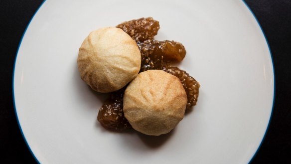 Go-to dish: Mamool with goat's feta and sesame-fig jam.