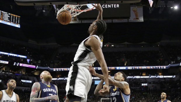 Clean sweep: Kawhi Leonard led the San Antonio Spurs to a clean sweep over the Memphis Grizzlies in their final series.