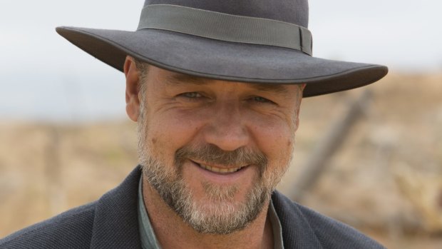 Cool: Russell Crowe on the set of <i>The Water Diviner</i>.