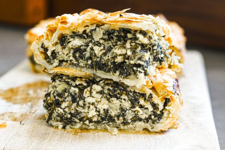 Katrina Meynink's Haloumi spanakopita was super popular in June 2021. 