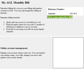 The latest in a string of hoax bills that have landed in the inboxes of ActewAGL customers this year.