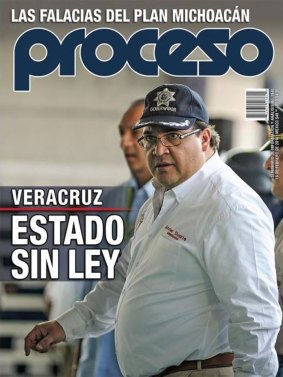 The cover: Governor Duarte photographed by Ruben Espinosa and the headline 'Lawless state'.