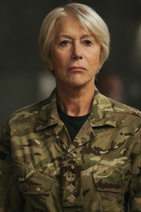 Mirren says she marched to the film soundstage of Eye in the Sky to get into a military mindset.