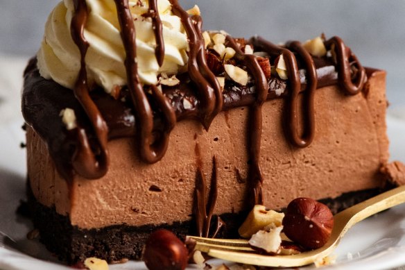 RecipeTin Eats' no-bake Nutella cheesecake.