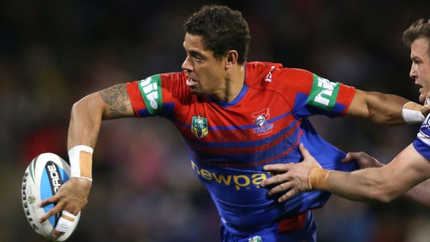 No fear: Knights centre Dane Gagai says the team is not thinking about past results against South Sydney ahead of Saturday's showdown at ANZ Stadium.