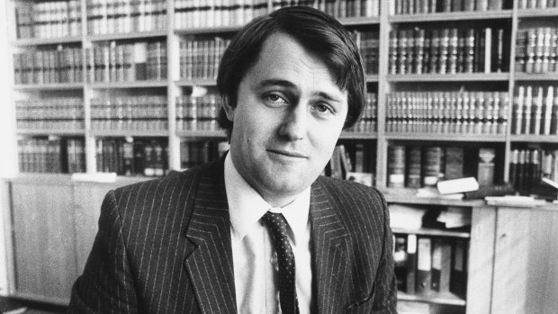 Malcolm Turnbull pictured in 1983 when he worked for Kerry Packer.