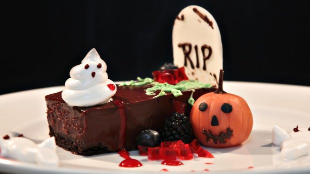 A Halloween dessert creation on Carnival Cruises.