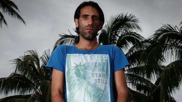 Behrouz Boochani on Manus Island, Papua New Guinea.