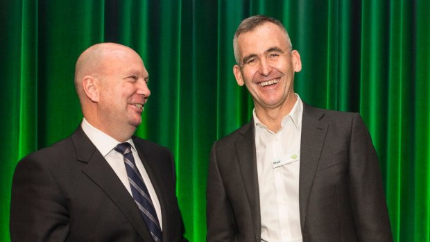 Woolworths has won its case against the competition watchdog. Pictured: Chairman Gordon Cairns and CEO Brad Banducci.