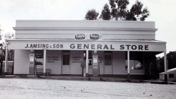 As well as papers and bread, the Spring Gully general store sold petrol.