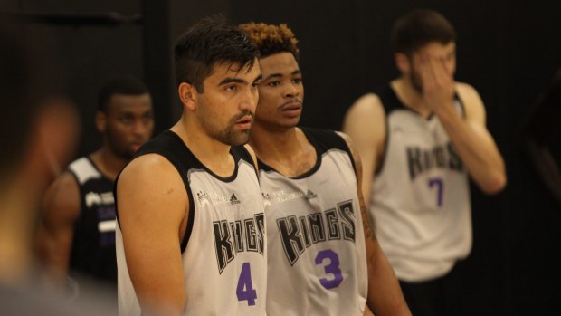 Melbourne forward Venky Jois pictured earlier this year trying out for NBA club Sacramento Kings.