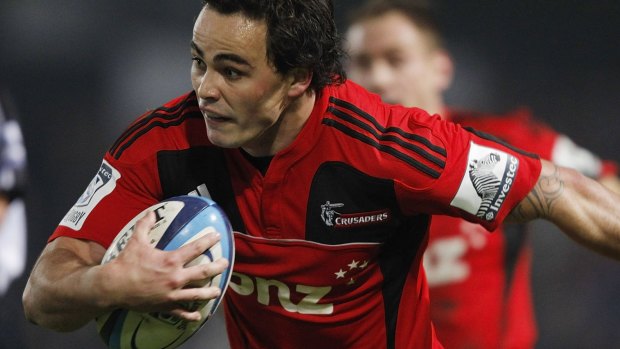 Zac Guildford on the burst for the Crusaders in 2011.