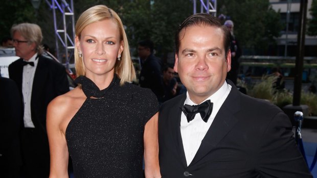 Hosts with the most, Sarah and Lachlan Murdoch.