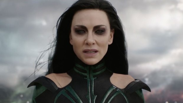 Cate Blanchett as Thor's foe, Hela.