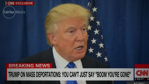 Flip-flopping on immigration: Donald Trump