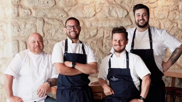 The Continental Sorrento kitchen team (from left)  Tony Panetta, Gil Zamudio, Dan Poyner and Nick Deligiannis.
