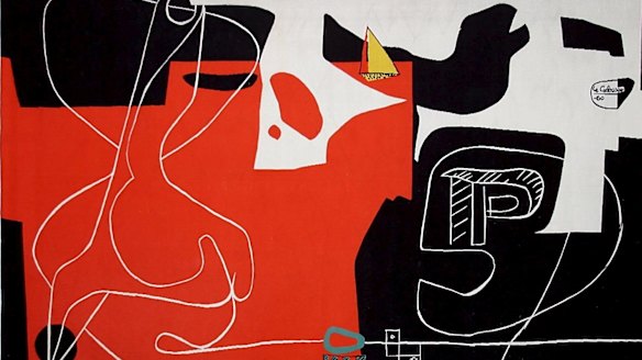 A detail from Le Corbusier's tapestry.