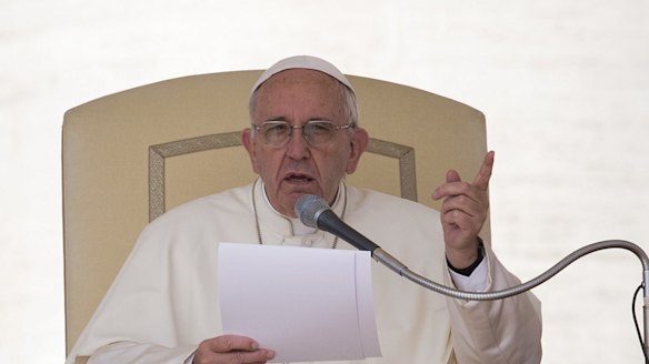 Pope Francis sharing his thoughts.