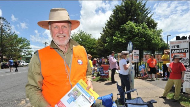 The Shooters upper house member Robert Borsak in Orange on Saturday.