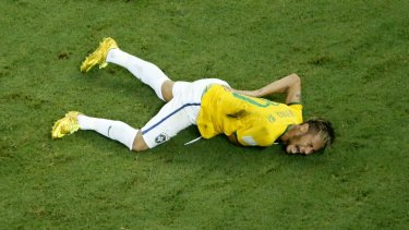 Back injury: Neymar will play no more part in the World Cup.