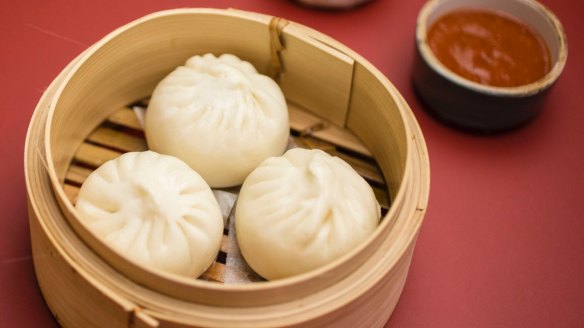 Steamed char siu bao.