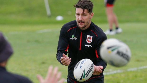 Gareth Widdop will be back in the No.6 jersey for the Dragons after playing fullback for England.