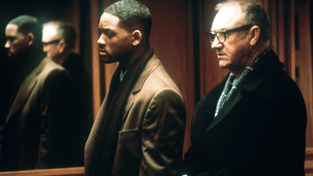 Will Smith and Gene Hackman in Enemy Of The State.
