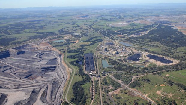 Coal mines in the Hunter Valley near Singleton.