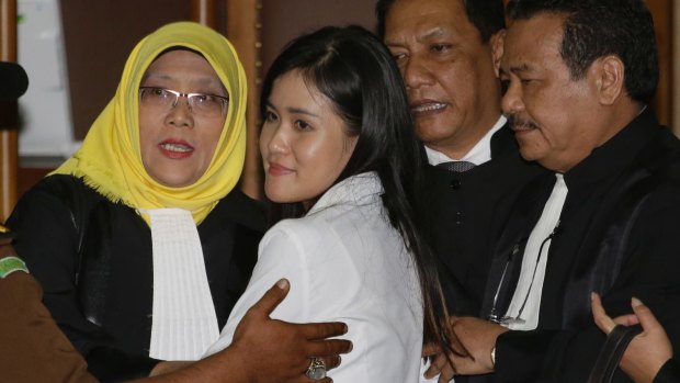 Jessica Wongso at Central Jakarta District Court on Thursday.
