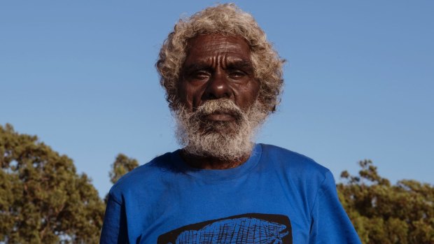 John Mawurndjul in Maningrida. The artist sees his paintings as a powerful tool for communication across cultures.