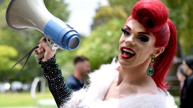 Drag queen Art Simone has become the victim of vicious online trolling.