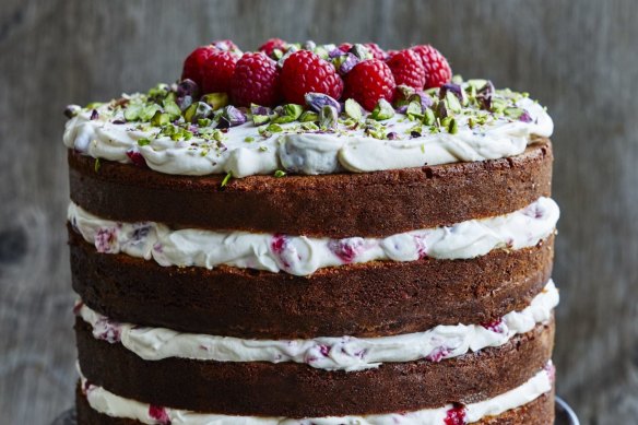 Raspberries and pistachios make a festive colour combination, but you could use any berries or nuts.