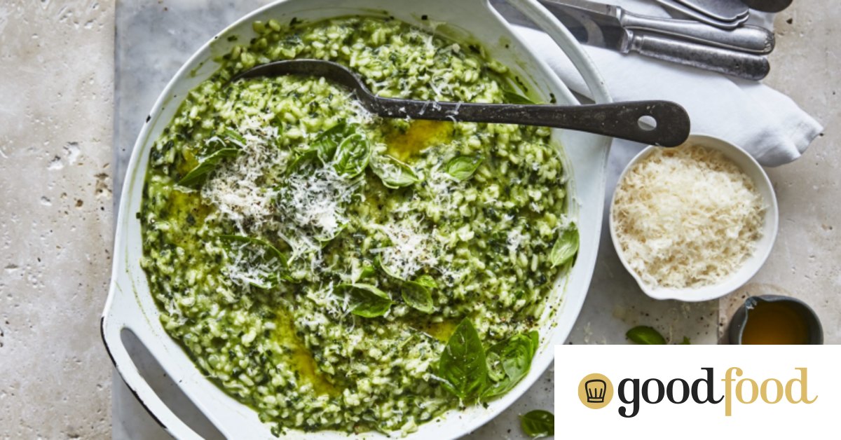 Green herb risotto