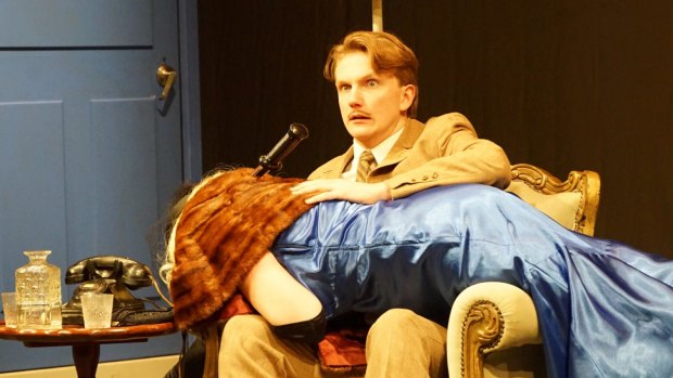 Steph Roberts and Patrick Galen-Mules in The 39 Steps.