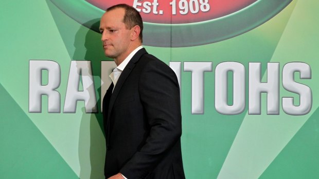 Under fire: South Sydney coach Michael Maguire.